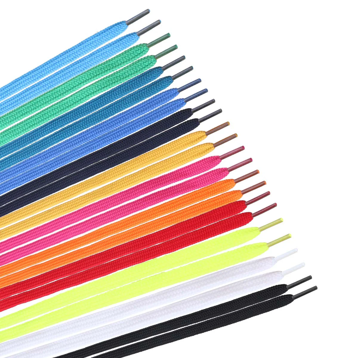 

WINOMO 10 Pairs of Replacement Flat Shoelaces Shoe Laces Strings for Sports Shoes/ Boots/ Sneakers/ Skates (Random Colors)