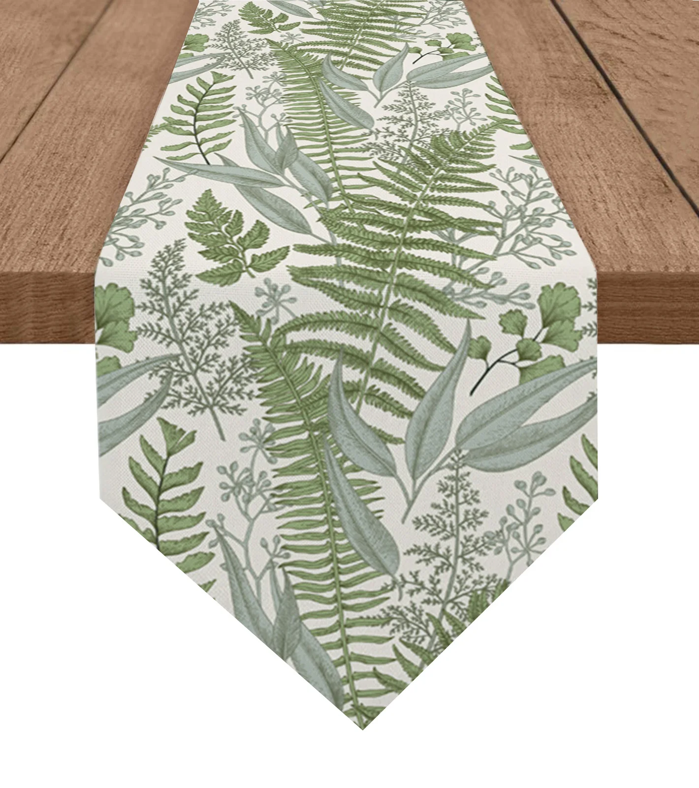 

Винтажная настольная дорожка с травами, Рождественское украшение для кухни и столовой, Настольная дорожка для свадебной фотосессии