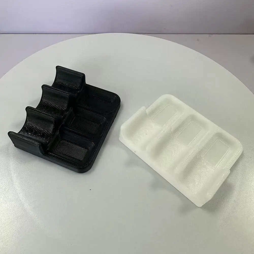 3D 프린트 플라스틱 브러시 홀더 경량 내구성 브러시 보관함 휴대용 공간 절약형 받침대 물받이 패드 사무용품