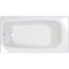Procelain-Enameled Steel 60-In X 32-In Alcove Bathtub with Left Hand Drain, 50-60 gal, White 3
