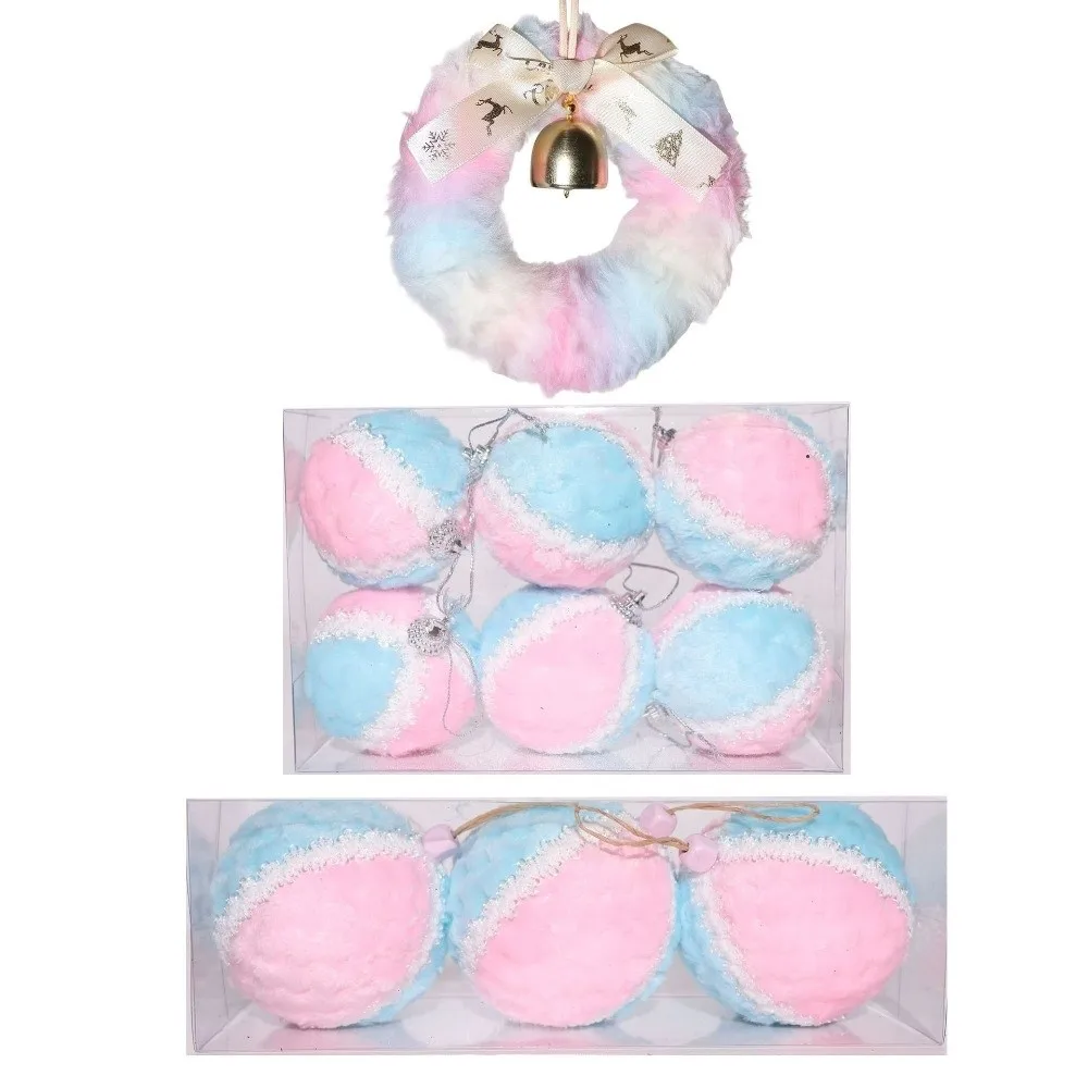 Home Decor Christmas Ball Decoration Exquisite Elegant Bell Wreath Pendant Hanging Party Decoration Gift