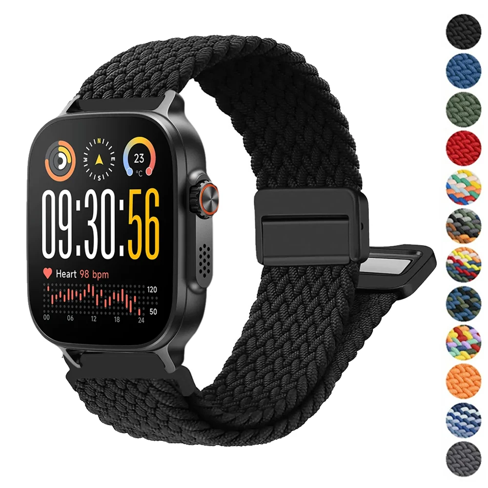Braided Magnetic Wristband Strap for Smartwatches - Universal 22mm Strap Accessory