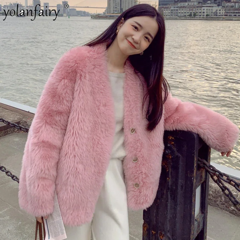 

Winter Coat Women Pure Wool Jacket Women's Real Fur Toka Composite Integrated Sheep Sheared Coats Female 2023 New Tops FCY