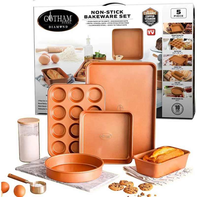 Gotham Steel Nonstick 9.5 x 9.5 Square Baking Pan - Copper