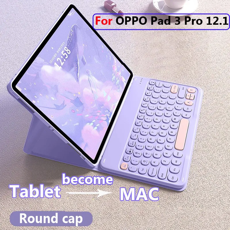 Keyboard Case for OPPO Pad 3 Pro 12.1 Inch 2024 for OPPO Pad3 Pro