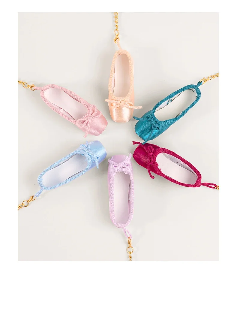 Mini-Ballettschuhe, Schlüsselanhänger, Spitzenschuhe, Schlüsselanhänger, handgefertigt, Spitzenschuh-Anhänger, Taschenanhänger, Geschenk für Tanzliebhaber – Detail 15