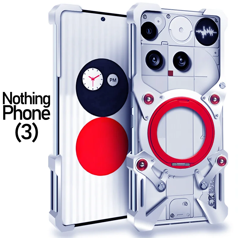 Aluminum Frameless Case For Nothing Phone 3 Phone 3a pro Rotating Bracket  Shell Metal Rimless Shockproof Cover - AliExpress 202192403