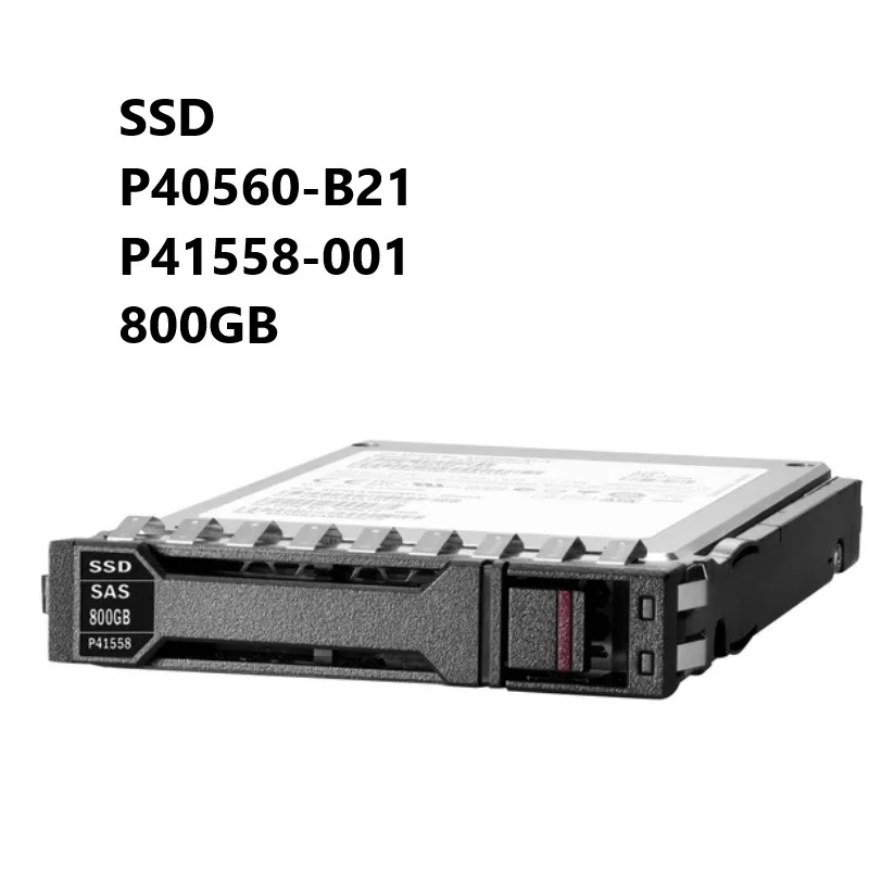 

NEW SSD P40560-B21 P41558-001 800GB 2.5inch SFF DS SAS-12Gbps BC Mixed Use Solid State Drive for ProLiant Gen10 Plus Servers