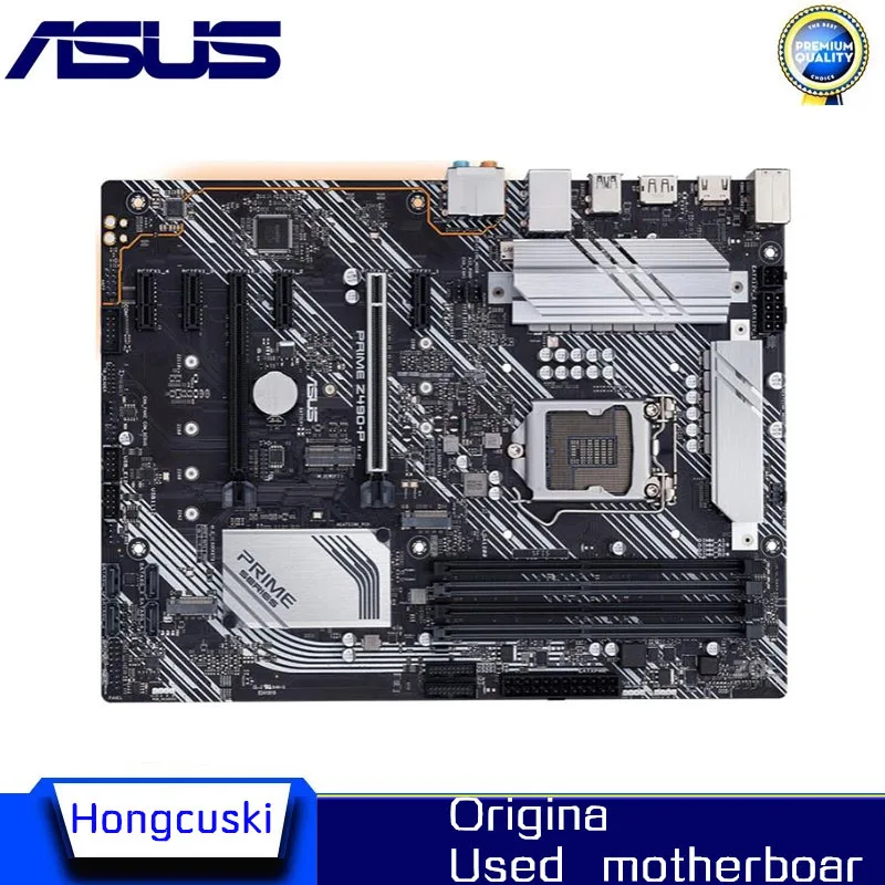 Используется для Asus PRIME Φ оригинальный рабочий стол для Intel Z490 DDR4 PCI-E 3,0 материнская плата LGA 1200 USB3.0 M.2 SATA3