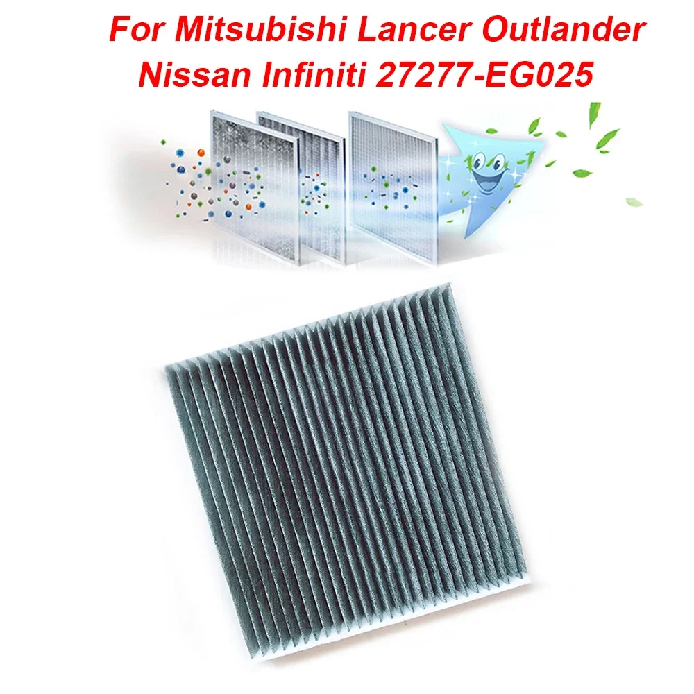 For Mitsubishi Lancer Outlander 27277-EG025 Cabin Air Filter Replacement Grey Accessories For Vehicles