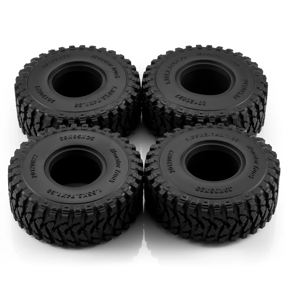AXSPEED 4 Stück 1,55 Zoll Beadlock Felge Radnabenreifen für 1/10 1/18 Axial AX90069 UTB18 CAPRA MST JIMNY D90 TF2 Tamiya CC01 Teil – Detail 10