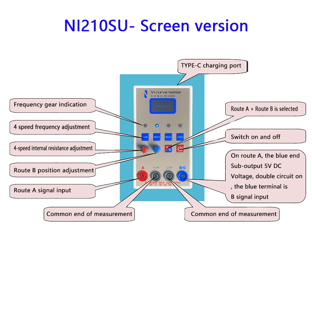 

VI curve tester NI210SU- screen version