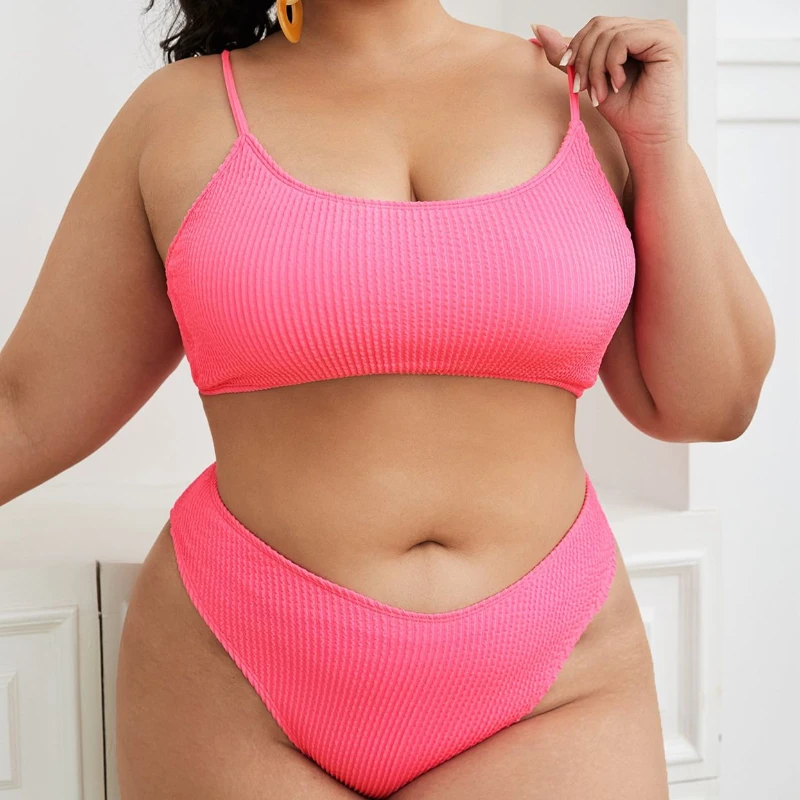 

Plus Size Swimwear Women Swimsuit Sexy Push Up Micro Bikinis Fashion Womens Solid Bikini Pad Swimwear Swimsuit Beachwear Set