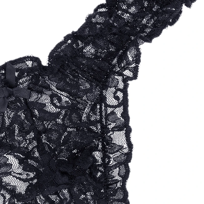Mens Lace G-string And Thong Sexy Underwear See Through Tanga Bikini String Transparent Male Underpants T-back Panties