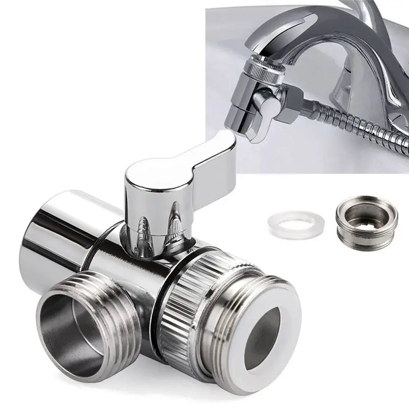 Two Way water Tap Connector for Toilet Bidet Shower Kitchen Switch ...