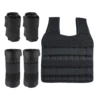 Running Weight Vest Lead Sandbag Leggings Equipment Training Adjustable Weight Fitness Vest Steel Plate Set for Athletes Runner 1