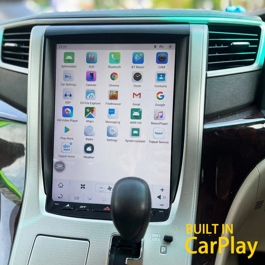 

Tesla Style Android 11 Car DVD Player GPS Navi For Toyota Alphard Vellfire 20 Series 2008 - 2014 Carplay Multimedia Video Player