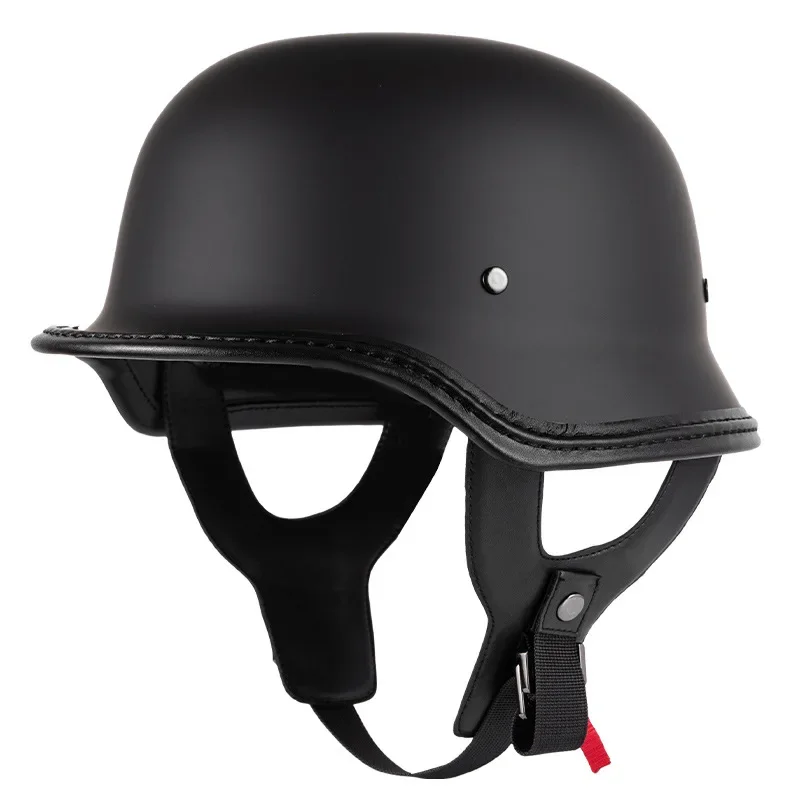 

Motorcycle Helmets Retro Men's Electric Car Half-helmet Summer General Locomotive German Soldier Scoop Helmet Cross-border Cap