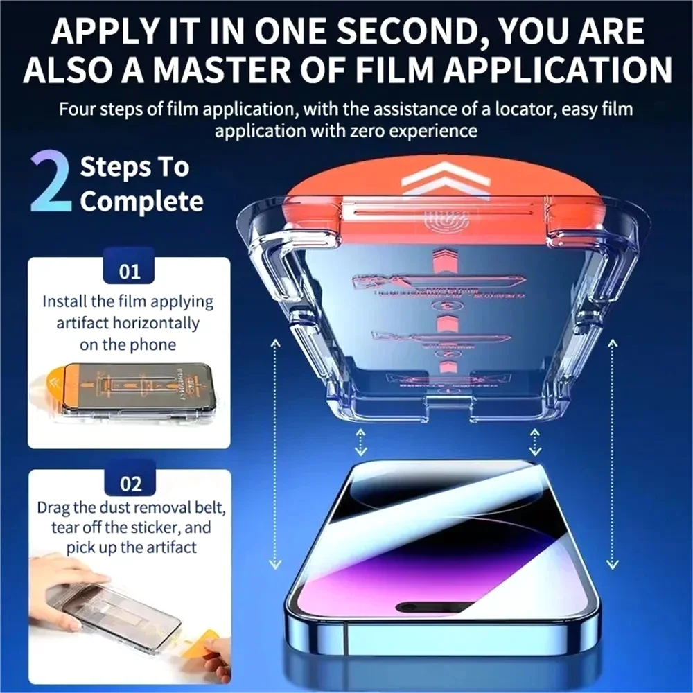 Premium HD Tempered Glass Screen Protector Set - Scratch-Proof and Dust-Free Installation
