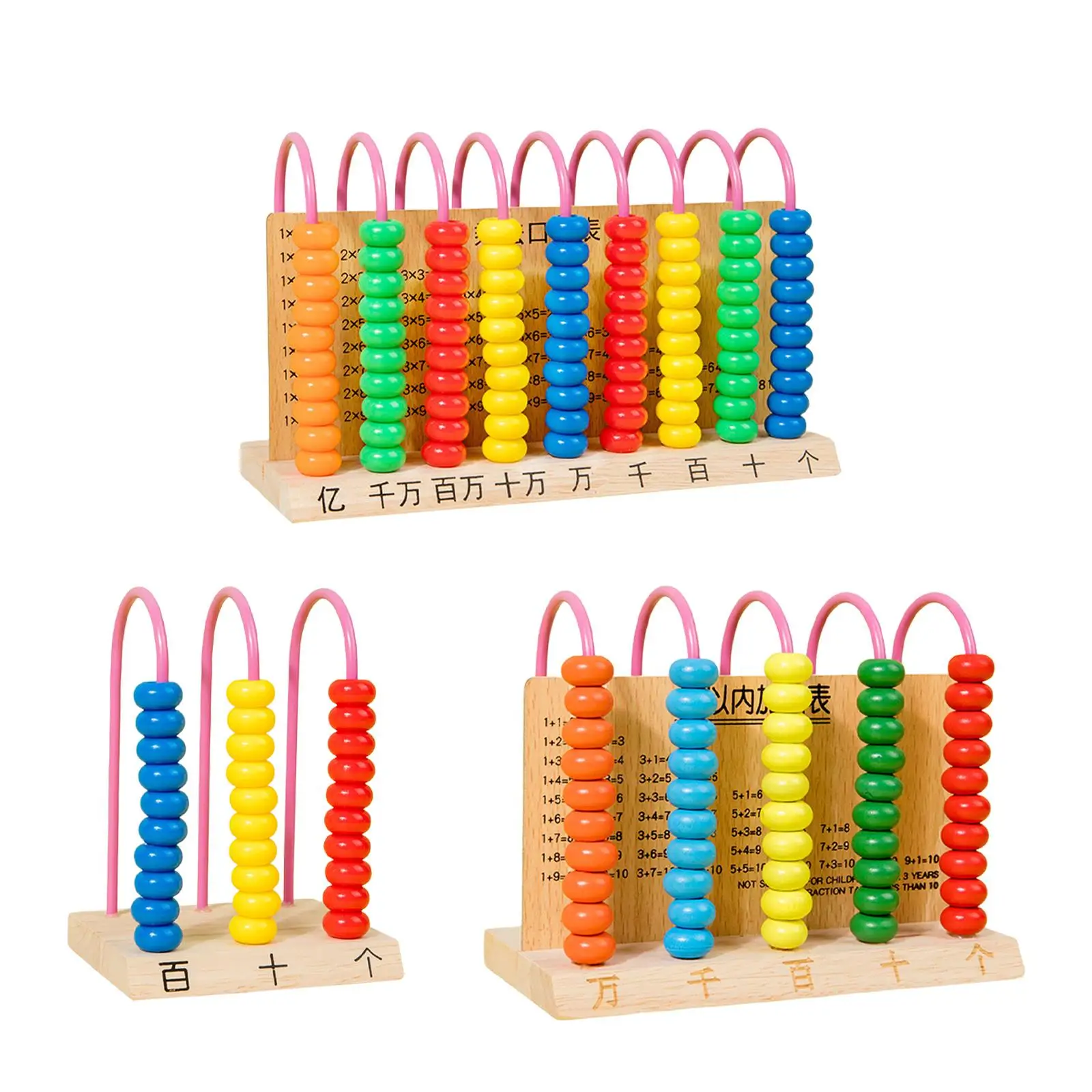 Wooden Counting Frame Educational Wooden Abacus for Children Toddlers Kids