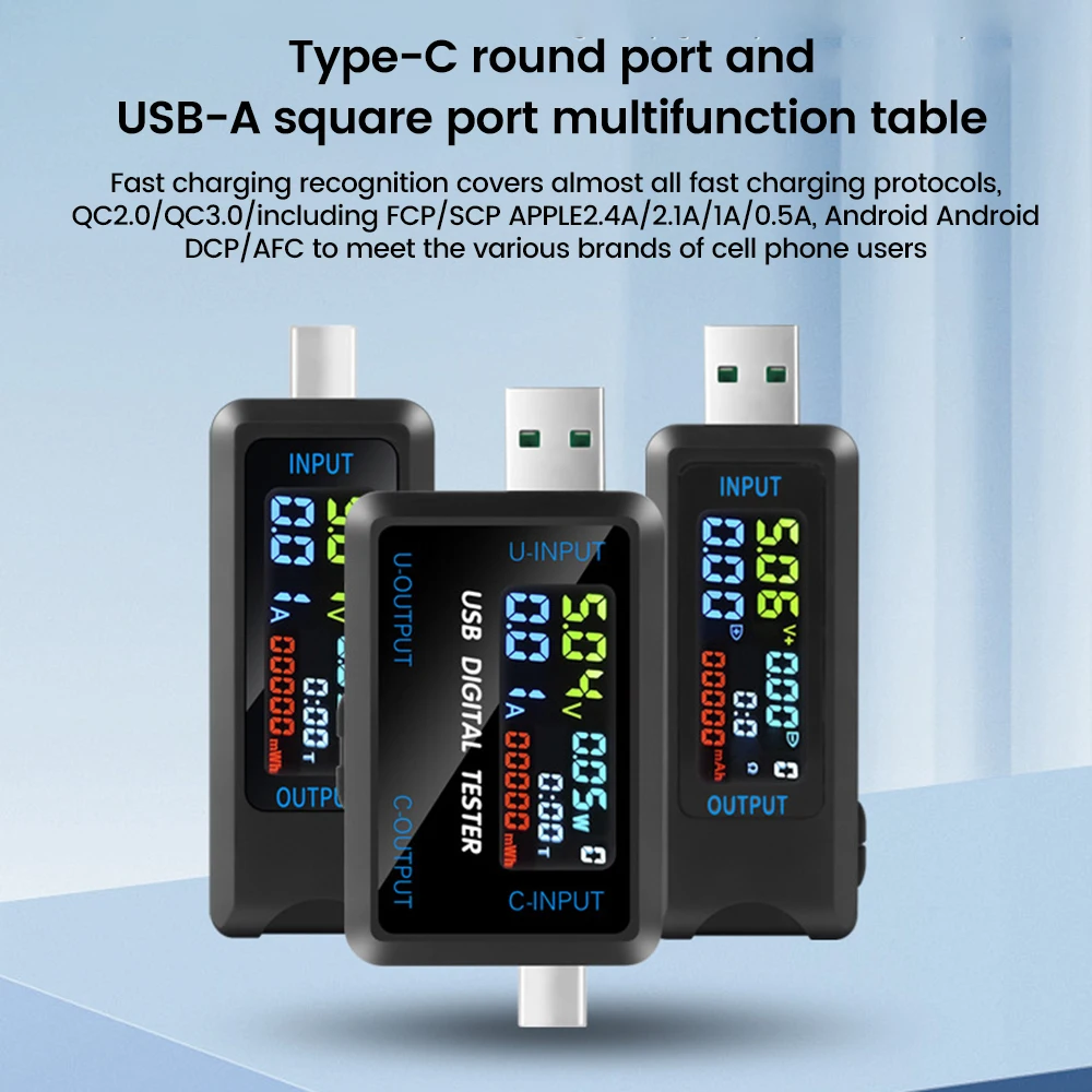전압계 전류 전압 용량 배터리 테스터 USB 볼트 전류 전압 닥터 충전기 용량 테스터 미터 파워 뱅크