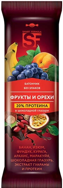 Smart Formula батончик фруктовый Фрукты и орехи 40 г | Продукты