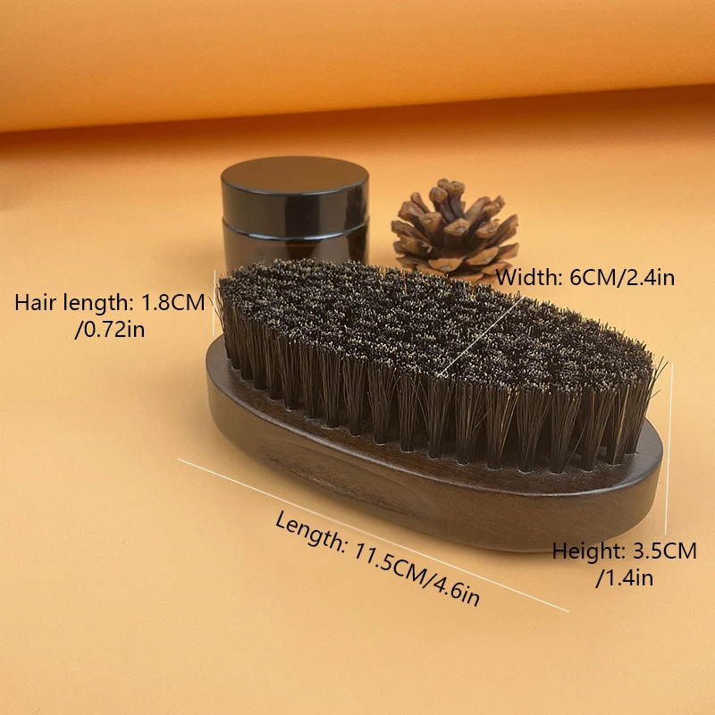 Natural Boar Bristle Beard Brush For Men Bamboo Face Massage That Works Wonders To Comb Beard And Mustache