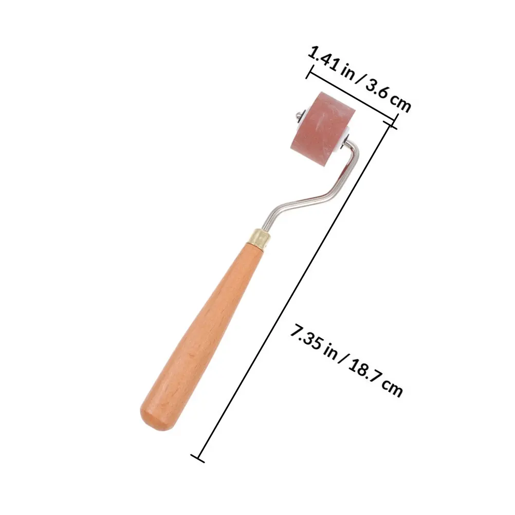 인쇄용 미니 잉크 롤러 2개, 견고한 고무 소재, 정밀하게 연마된 표면, 휴대용 경량 아트 인쇄 도구