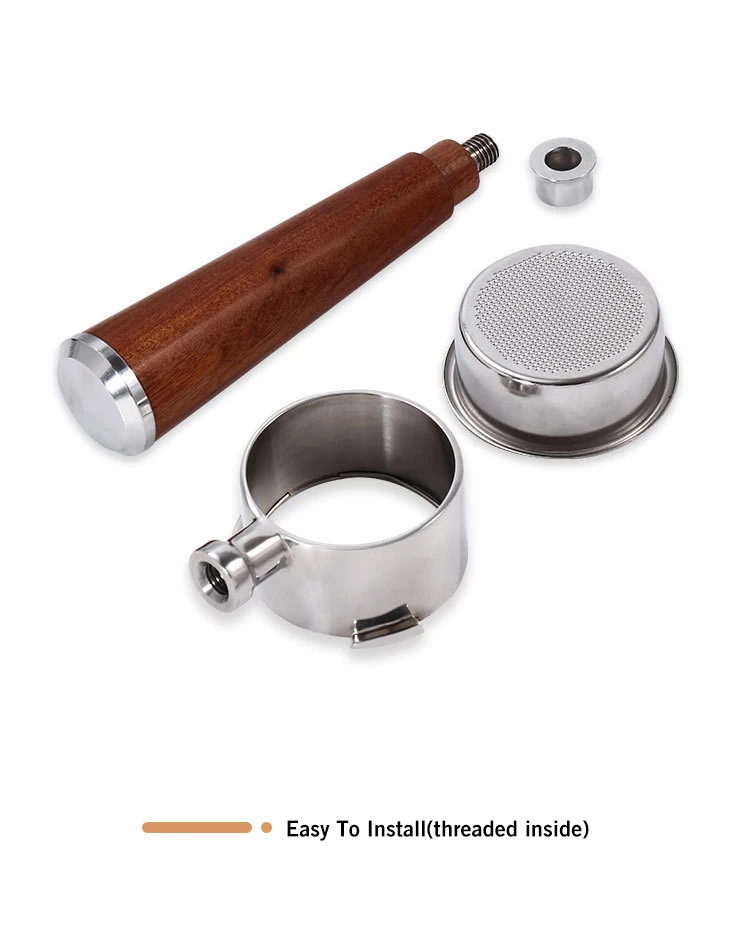 51MM Kaffee-Siebträger ohne Boden, nackter Filterkorb für Delonghi Dedica EC680 EC685 Espressomaschine, Zubehör, Barista-Werkzeuge – Detail 5