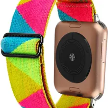 For Apple Watch band 44mm 40mm 42mm 38mm 45mm 41mm Nylon Elastic Belt Bracelet iWatch serie 3 4 5 SE 6 7 Strap