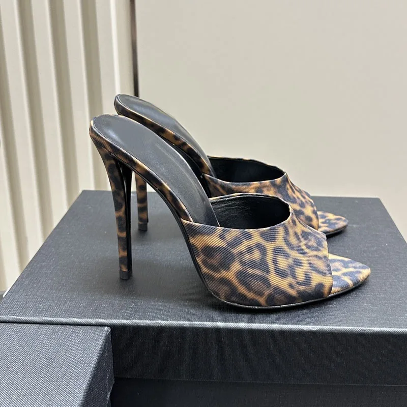 

2024 High end Design Women's High Heels Fashionable and Elegant High Heel Sandals with Genuine Leather Soles