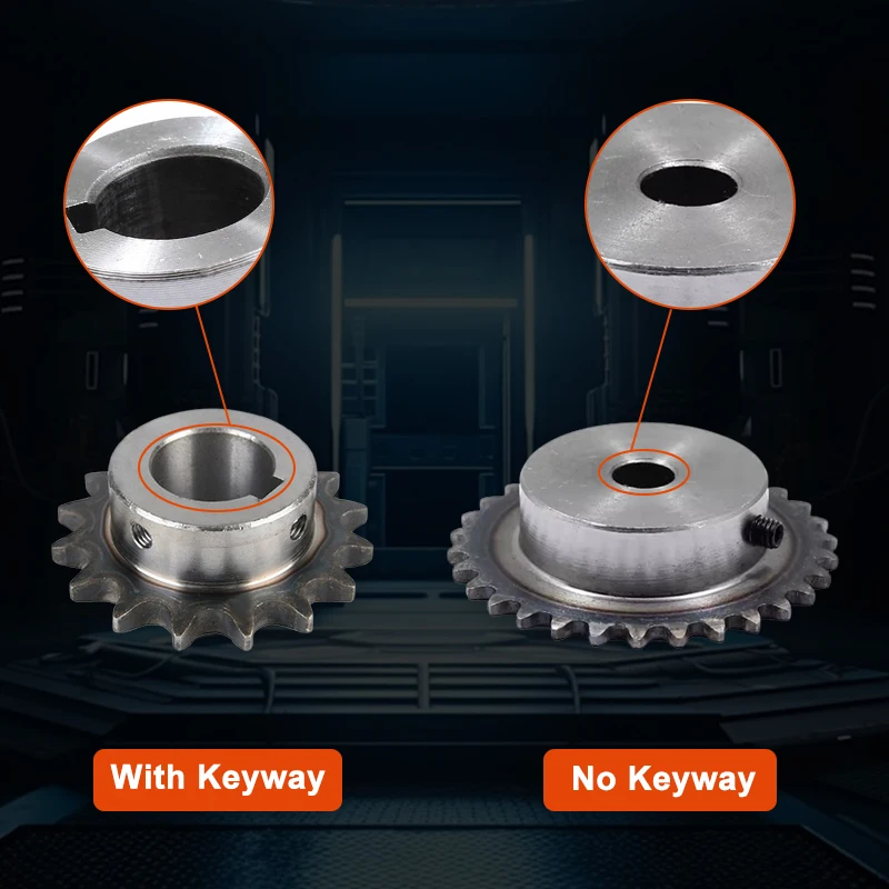 Precision 04C 2-Point Sprocket 8/10/11/12/13 Tooth Standard Hole 6/8/10/12mm With M5 Screw Hole Fixed 45# Steel Quenching Pitch