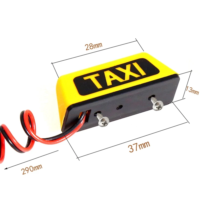 TAXI Car Roof Light Universal For RC Car 1/10 RV 1/8 Climbing Vehicle Off-Road Vehicle DIY Retrofit RC R160
