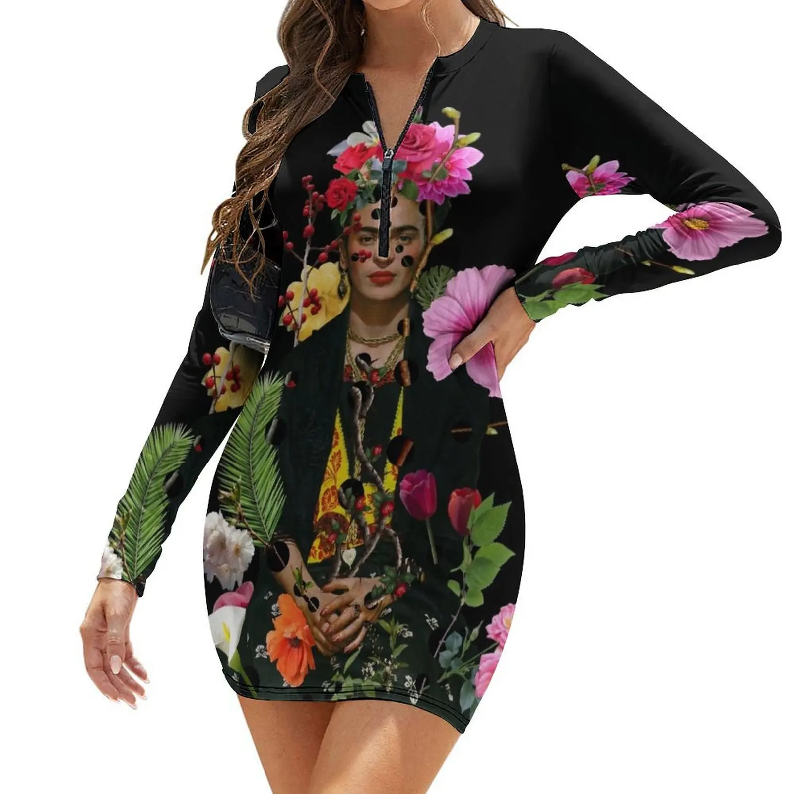 

I want to be inside your darkest everything Long-Sleeve Bodycon Dress purple dress fairy dress