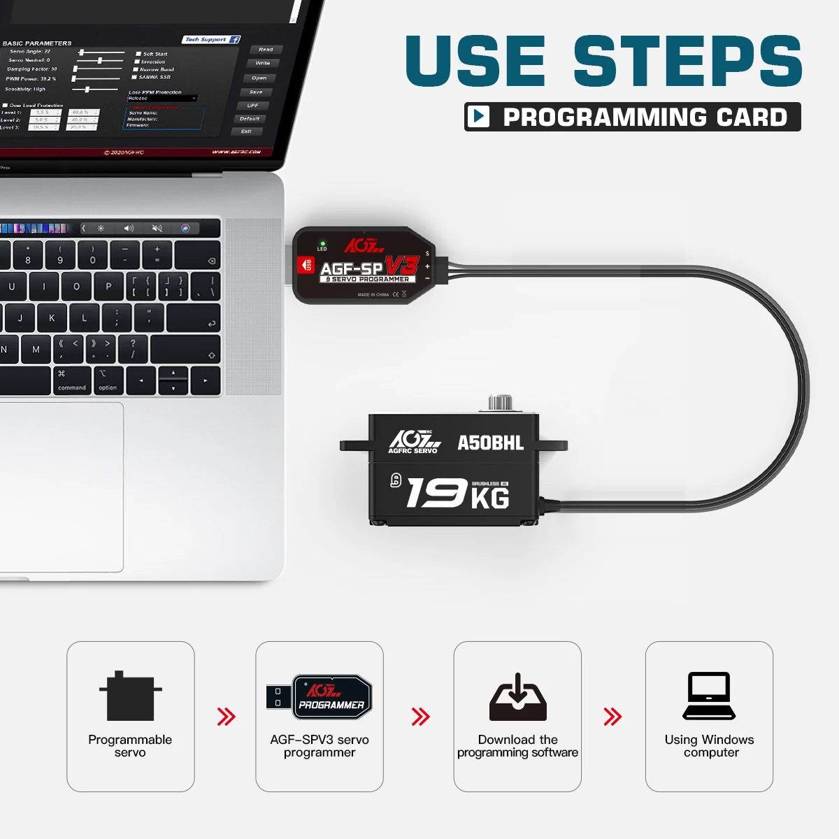 Рисунок 4 - Сервопривод AGFRC A50BHL для радиоуправляемого дрифта