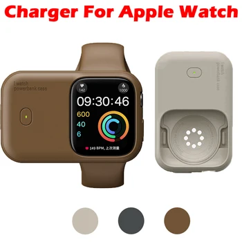 1200mAh Portable Power Bank For Apple Watch 49mm Wireless Magnetic  Charger For Apple Watch 44mm 45mm 46mm Wristband Powerbank