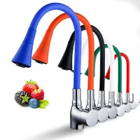 GEGVE Kitchen Faucet Rotate Spring Rubber Deformation Faucets Mixer Tap Hot Cold Water Iron To Sink Into The Kitchen with Filter 1