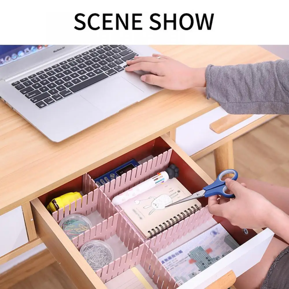 Drawer Divider Drawer Organizer 4Pcs DIY Adjustable For Underwear Socks