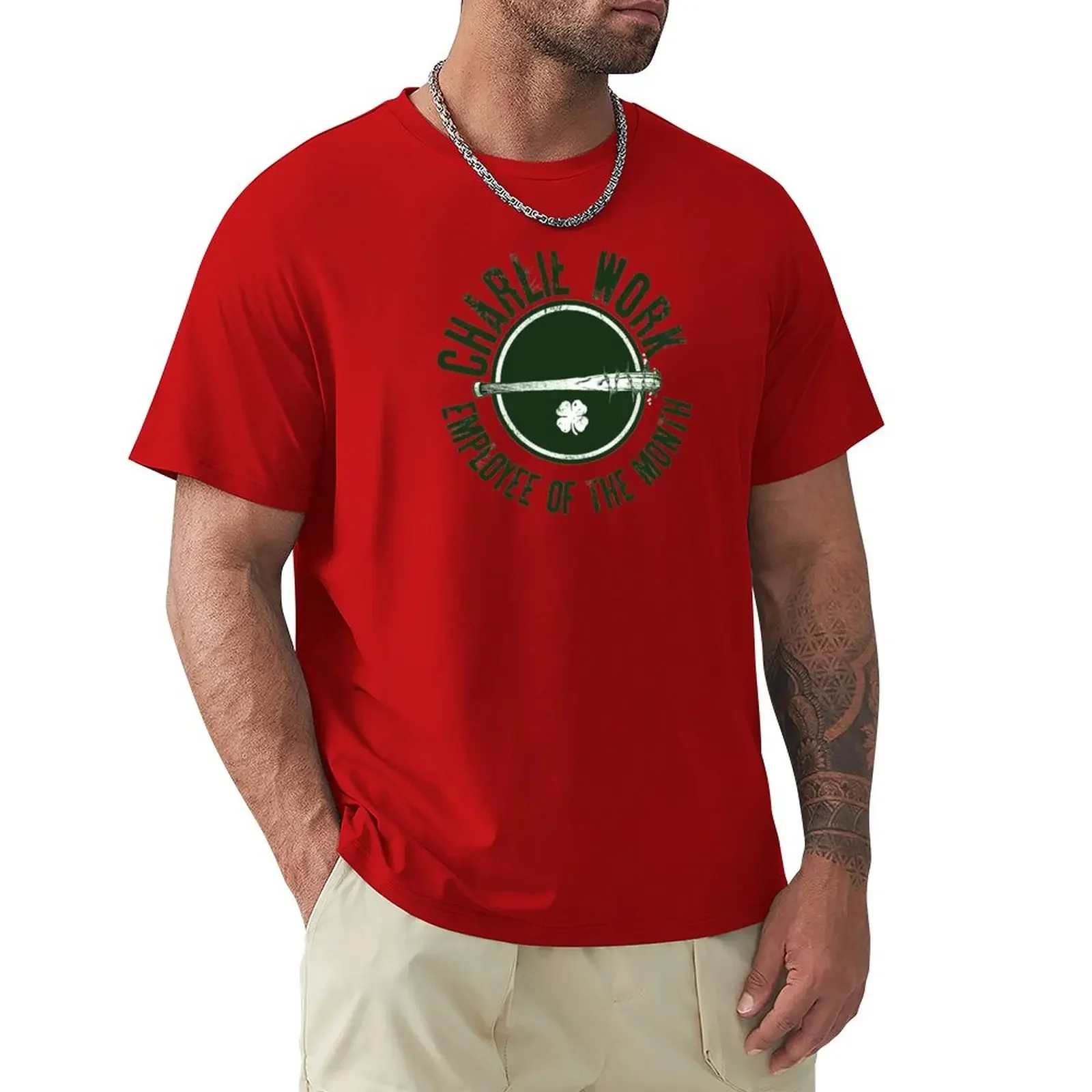 

Charlie Work Employee of the Month T-Shirt summer clothes anime clothes plus sizes t shirts for men pack