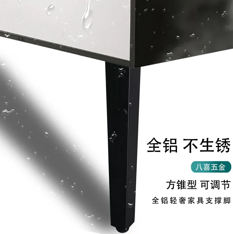 Bathroom cabinet legs, TV cabinet legs, coffee table legs, adjustable support suspended cabinet, square cone fur furniture table legs support tea table feet sofa legs cabinet feet shoes cabinet bathroom cabinet legs hardware tv cabinet feet