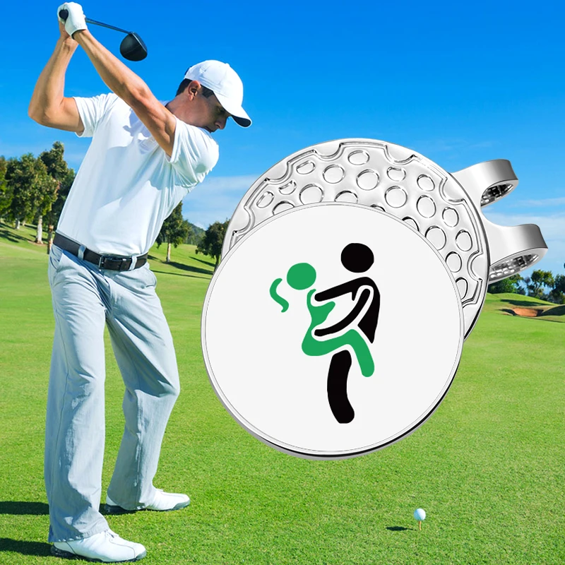 Funny Golf Hat Clip with Enamel Magnetic Ball Marker 0.98inch Golf Cap Clip Novelty Accessories Gifts for Dad Papa Husband golf ball mark,golf hat clip