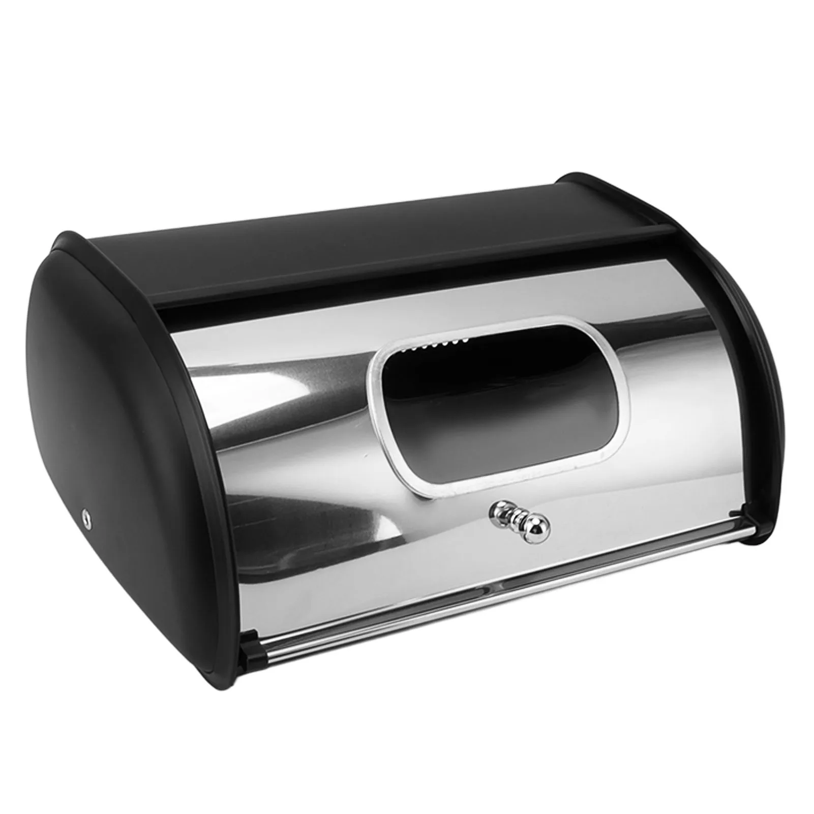 JXBIN-Conteneur de stockage avec petite fenêtre, pour seau de cuisine, en fer