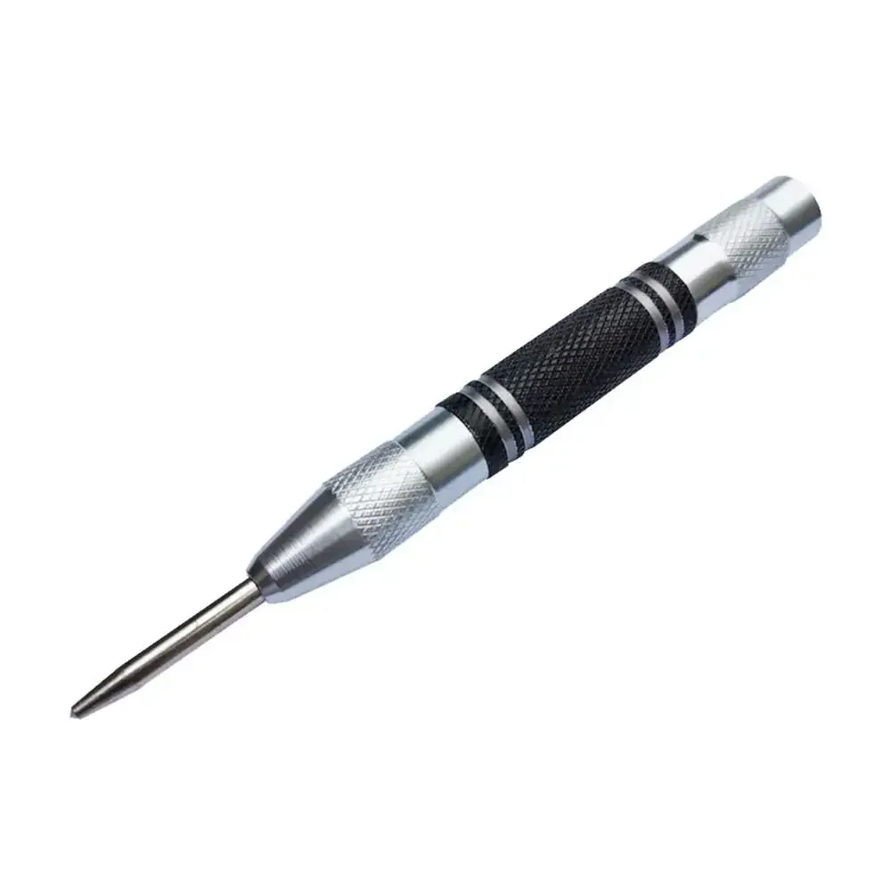 2PCS Automatic Center Punch HCS For Wood Metal Steel Aluminum Universal Adjustable Spring automatic center punch