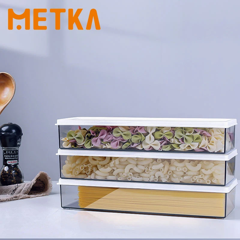 Контейнер-органайзер METKA, прямоугольный прозрачный контейнер для хранения продуктов, пластиковые корзины для холодильника