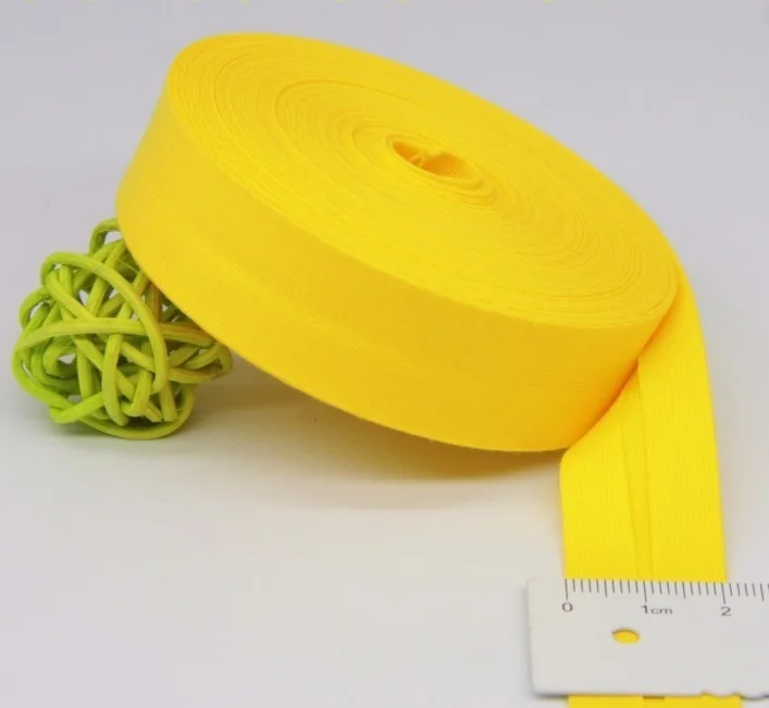 Ultra Soft 100% Cotton Silk Bias Tape - 20mm Width, Skin-Friendly Fabric Ribbon