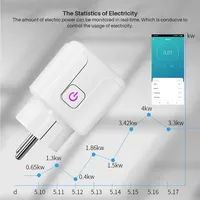 Tuya Smart Plug WiFi EU 16A/20A Smart Socket With Power Monitor Timing Smart Life Support Alexa Google Home Yandex SmartThings - Image 5