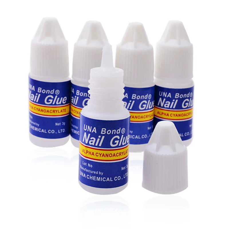 5Pcs Fast Drying Nail Art Glue Tips Glitter UV Acrylic Rhinestones Nail Art Decorations Nail Glue False Tip Nail Manicure Tools* 2