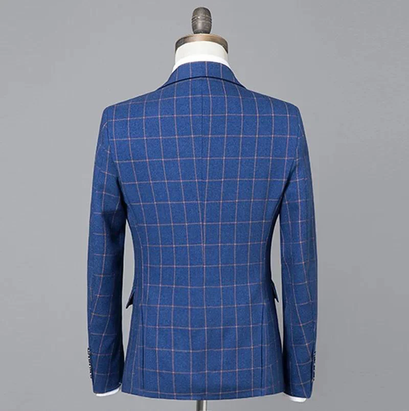 Blazer Suit For Men 2 Piece Outfit Set Suit Pants Mens Clothing Wedding Tuxedo Jackets Claret Tailor-made Fashion Designer Coats