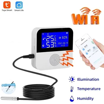 Tuya WiFi Temperature Humidity Sensor LCD Display Smart Life Remote Monitor Indoor Thermometer Hygrometer Meter Support Alexa 1