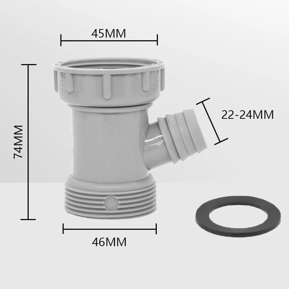 Sink Drain Pipe Kitchen Basin Overflow Hole Joint